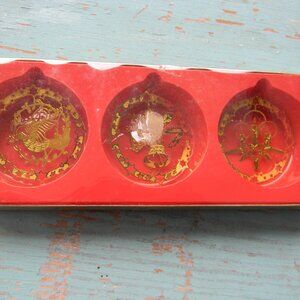 NEW Vintage Solid Brass Classic Collection Christmas Ornaments - Set of 3